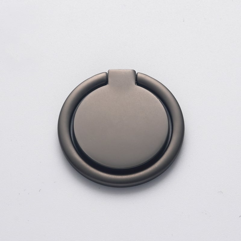 Metāla apaļš telefona gredzenes turētājs, 360° rotācija, lāzera krāsu logotipa druka