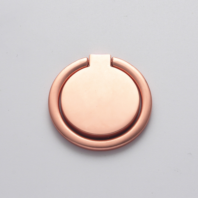 Metāla apaļš telefona gredzenes turētājs, 360° rotācija, lāzera krāsu logotipa druka