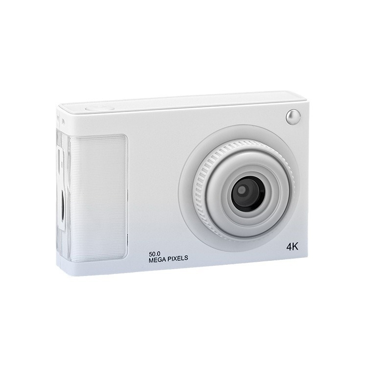 4K vaikų kamera su priekinėmis ir galinėmis dviejų kamerų funkcijomis, 24 MP CMOS jutiklis, 4x optinis priartinimas, 2,4 colių LCD ekranas