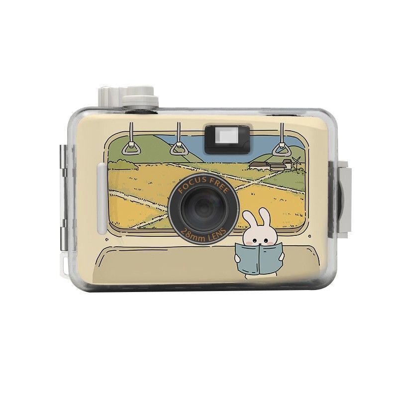 Analoginė filmo kamera – ne Polaroid, retro stilius, dovana Moters dienai