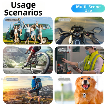 Nešiojama Vlog kamera lauko veikloms – 1080p/720p, 1,47in LCD, CMOS 1/3in, EIS, MicroSD