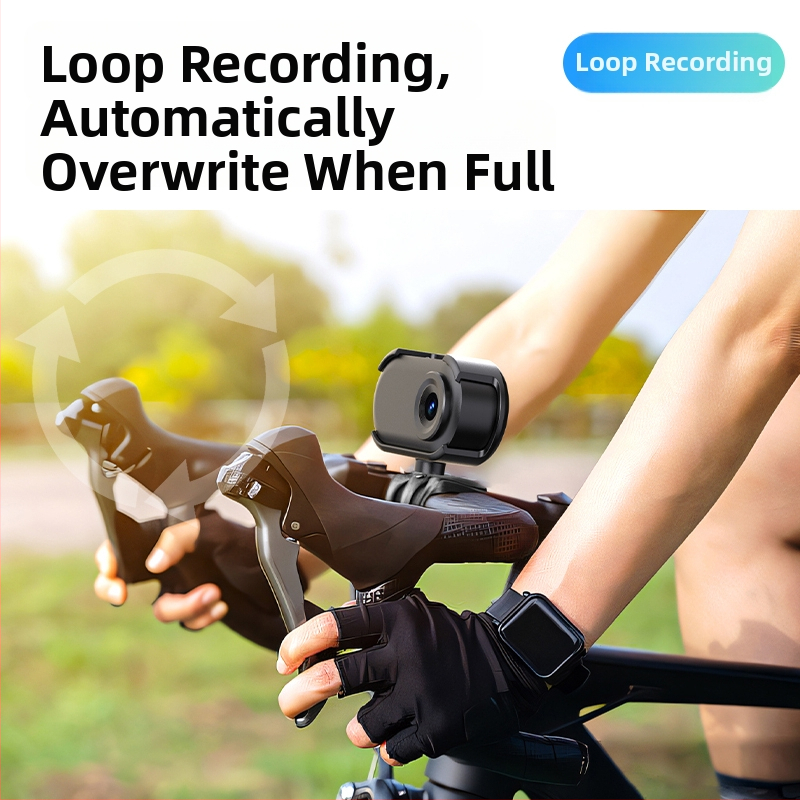 Nešiojama Vlog kamera lauko veikloms – 1080p/720p, 1,47in LCD, CMOS 1/3in, EIS, MicroSD