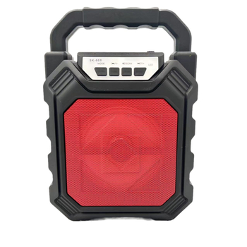 Boxă Karaoke Bluetooth 5.0 cu baterie încorporată, redare TF/USB, intrare microfon cablu, iluminare LED ambient