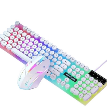 Комплект клавиатура и мишка, USB кабелно свързване, с числов клавиатура, без подсветка