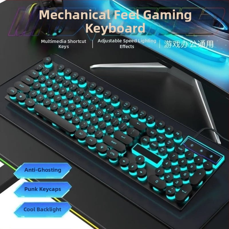 Комплект клавиатура и мишка, USB кабелно свързване, с числов клавиатура, без подсветка