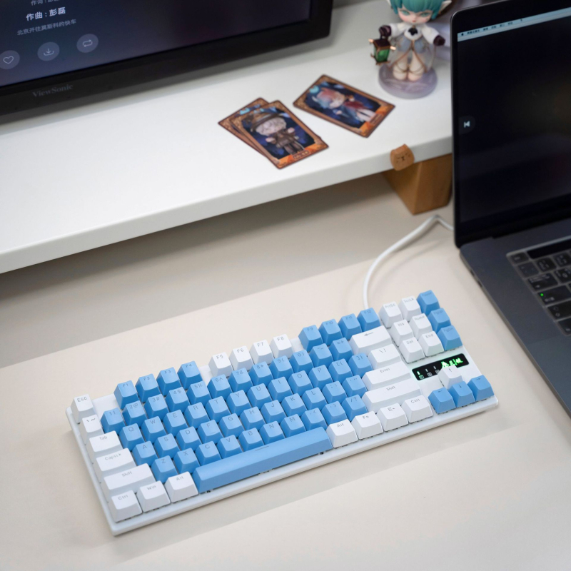 Spirit key механична клавиатура, жична, 87/104 клавиша, смесена подсветка, ABS корпус