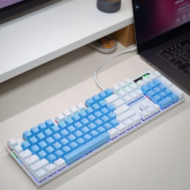 Spirit key механична клавиатура, жична, 87/104 клавиша, смесена подсветка, ABS корпус