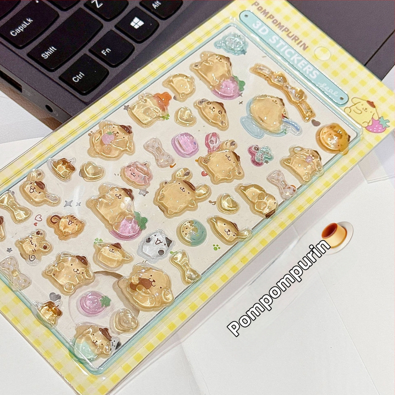 Telefon tok 3D-relief matricákkal, aranyos stílus, DIY matrica készlet