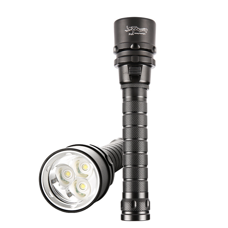 Bowen 3-LED svjetiljka za ronjenje i kampiranje, IPX8, 30W, 2200mAh, fiksni fokus