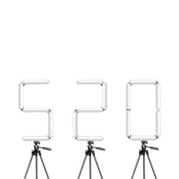 Lvqi Φωτιστικό πλήρωσης με πτυσσόμενο σχέδιο για ζωντανές μεταδόσεις και επιτραπέζια φωτογράφηση — 5V, <10W, Προστασία ματιών, Κάθετη χρήση, για σχολείο, αίθουσα ζωντανών μεταδόσεων και εξωτερικούς χώρους