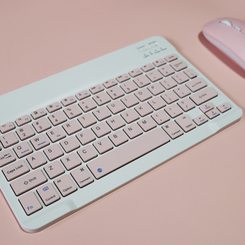 Bluetooth tipkovnica i bežični miš komplet, Model 008, težina tipkovnice 185 g, OEM dizajn, uključuje kabel za punjenje i prozirnu vrećicu