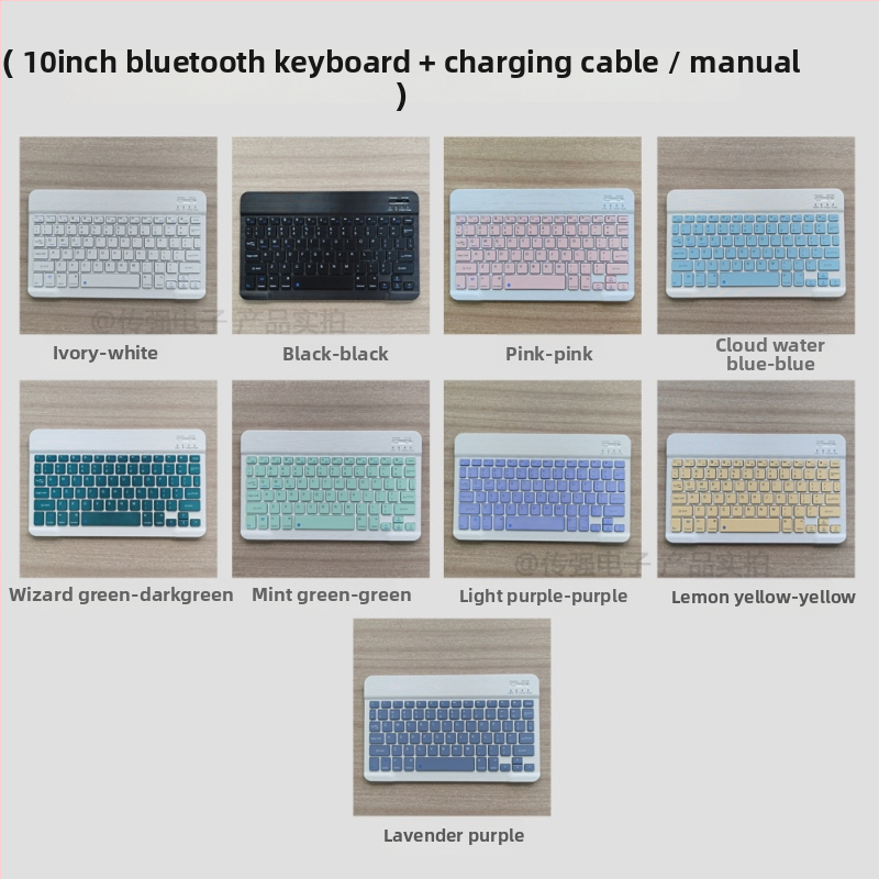 Bluetooth tipkovnica i bežični miš komplet, Model 008, težina tipkovnice 185 g, OEM dizajn, uključuje kabel za punjenje i prozirnu vrećicu