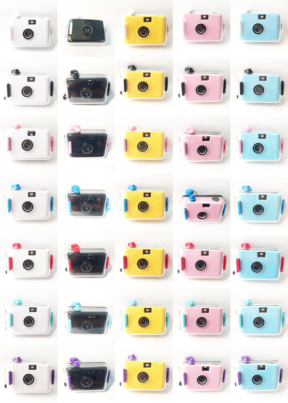 Atspari vandeniui kompakti filmų kamera, 135 filmas, ABS plastiko korpusas, be LCD, be blykstės