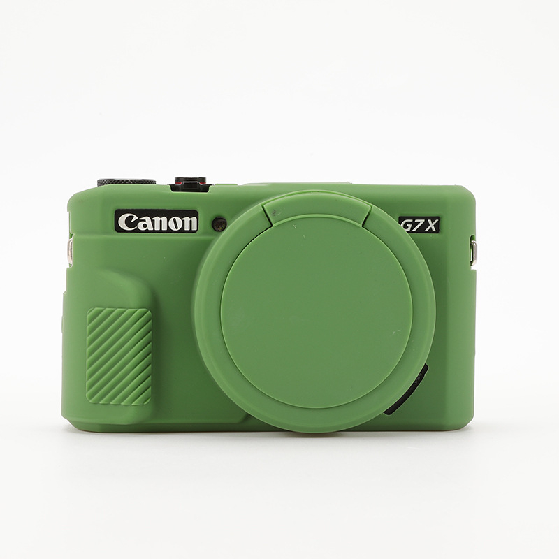Carcasă din silicon pentru Canon G7X Mark II – husă de protecție pentru cameră compactă (rezistență la abraziune, ușor, protecție împotriva tăierilor)