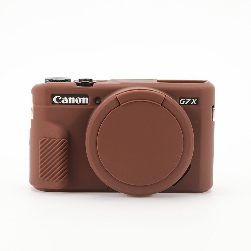 Carcasă din silicon pentru Canon G7X Mark II – husă de protecție pentru cameră compactă (rezistență la abraziune, ușor, protecție împotriva tăierilor)