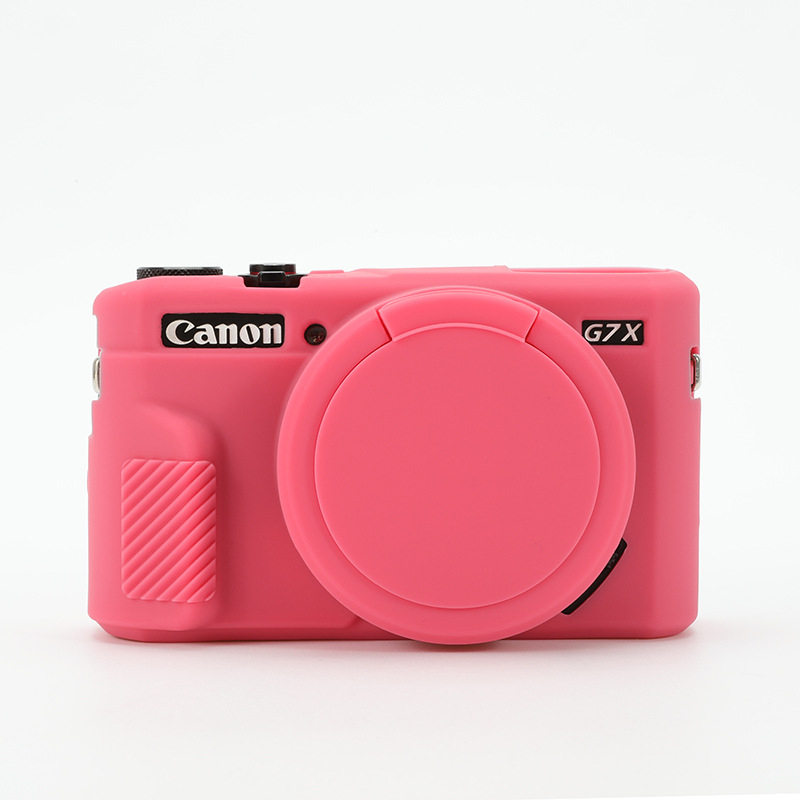 Carcasă din silicon pentru Canon G7X Mark II – husă de protecție pentru cameră compactă (rezistență la abraziune, ușor, protecție împotriva tăierilor)