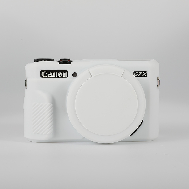 Carcasă din silicon pentru Canon G7X Mark II – husă de protecție pentru cameră compactă (rezistență la abraziune, ușor, protecție împotriva tăierilor)