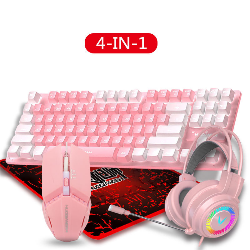 Musketeer G308 жичен геймърски комплект клавиатура, мишка и слушалки - 1200dpi, USB клавиатура и USB мишка, LED осветление, ергономичен дизайн, водоустойчив