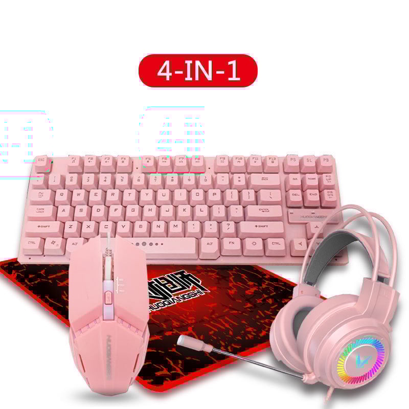 Musketeer G308 жичен геймърски комплект клавиатура, мишка и слушалки - 1200dpi, USB клавиатура и USB мишка, LED осветление, ергономичен дизайн, водоустойчив