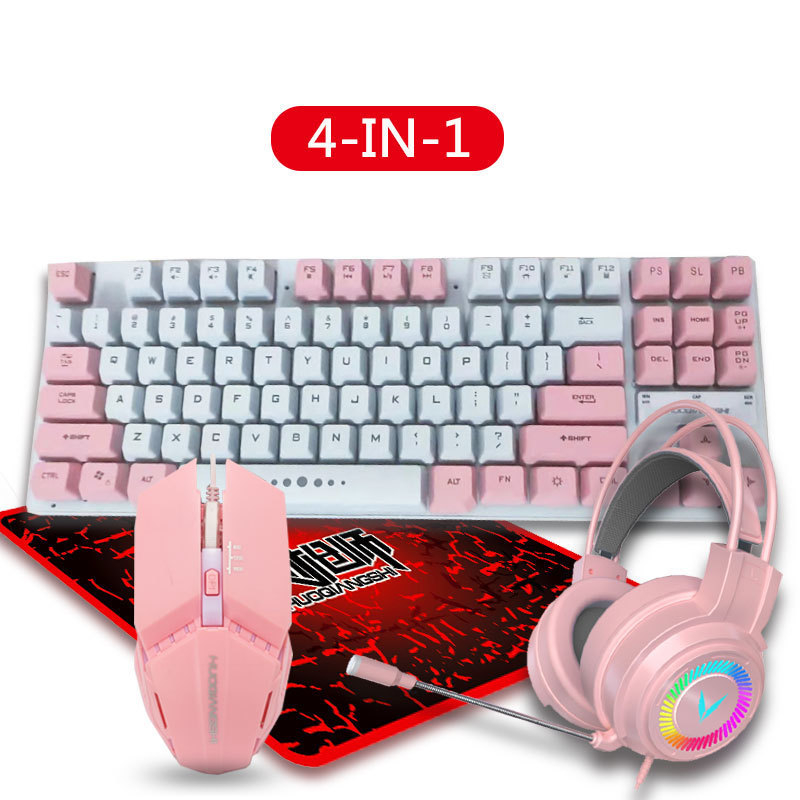 Musketeer G308 жичен геймърски комплект клавиатура, мишка и слушалки - 1200dpi, USB клавиатура и USB мишка, LED осветление, ергономичен дизайн, водоустойчив