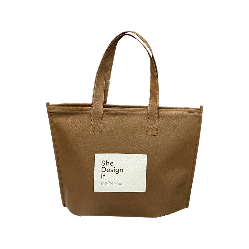 Apģērbu soma no neausta materiāla ar rāvējslēdzēju – snap dizains, silkscreen logotipa druka, pielāgojams logotips