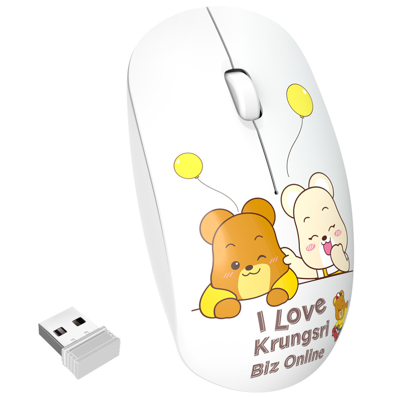 Bežična miš T10 s Bluetooth/2,4 GHz, 1000dpi, 3 tipke, USB prijemnik, ergonomski dizajn