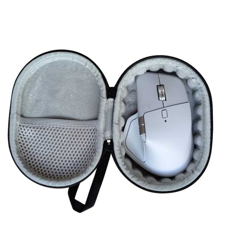 Peles uzglabāšanas soma Logitech MX Master 3/3S/4 Anywhere 1/2/3 un Razer GPW – EVA materiāls, šūšana, slodzes kapacitāte 200