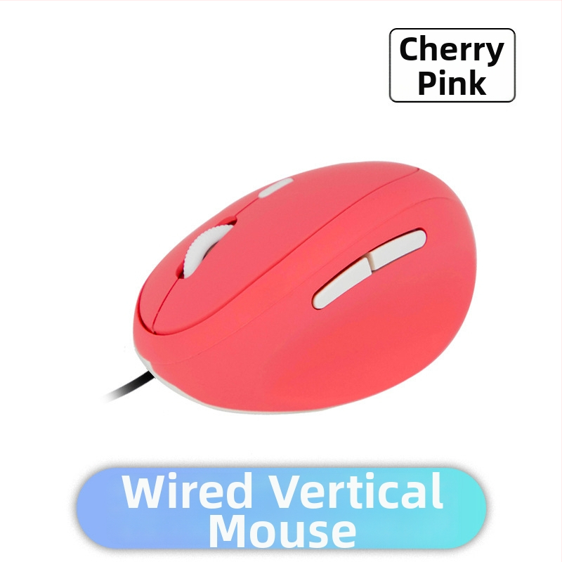 Вертикална ергономична безжична оптична мишка, 1600 DPI, 6 бутона, USB приемник 2,4 GHz, съвместима с лаптоп