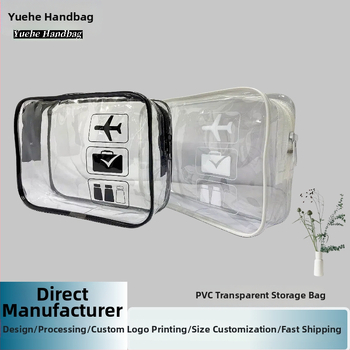 Διάφανη τσάντα καλλυντικών από PVC για ταξίδια, φορητή, αδιάβροχη, με μεγάλη χωρητικότητα