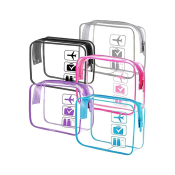 Διάφανη τσάντα καλλυντικών από PVC για ταξίδια, φορητή, αδιάβροχη, με μεγάλη χωρητικότητα