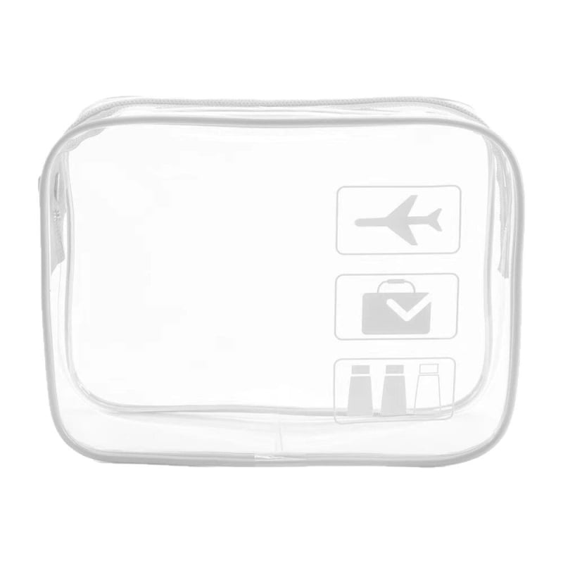 Διάφανη τσάντα καλλυντικών από PVC για ταξίδια, φορητή, αδιάβροχη, με μεγάλη χωρητικότητα