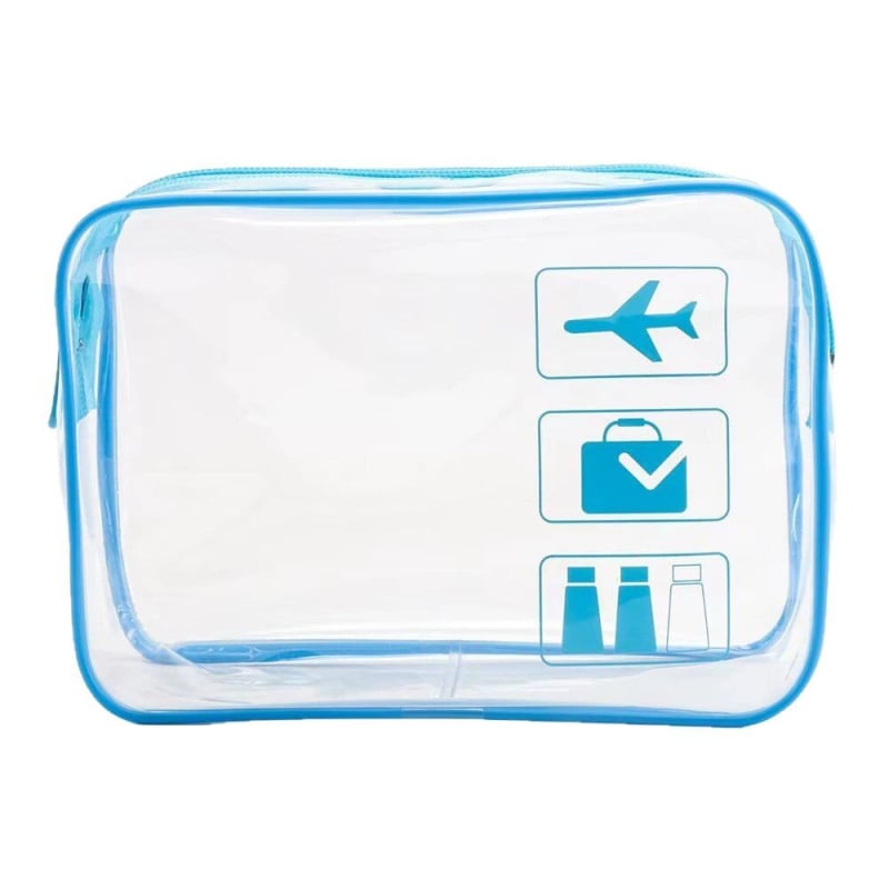 Διάφανη τσάντα καλλυντικών από PVC για ταξίδια, φορητή, αδιάβροχη, με μεγάλη χωρητικότητα