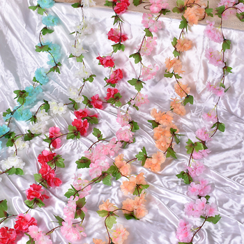 Umjetna vinova loza od svilenih cvjetova za svadbenu dekoraciju, vanjsku uporabu i rekvizite za fotografiju — Hydrangea sorta