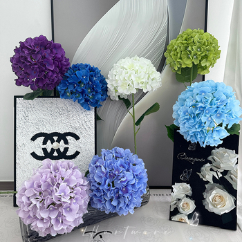Hortenzija umjetni cvijet, set od 116 komada, PU i svila, stiliziranje i 3D ispis, Brand Tianjin Lihang