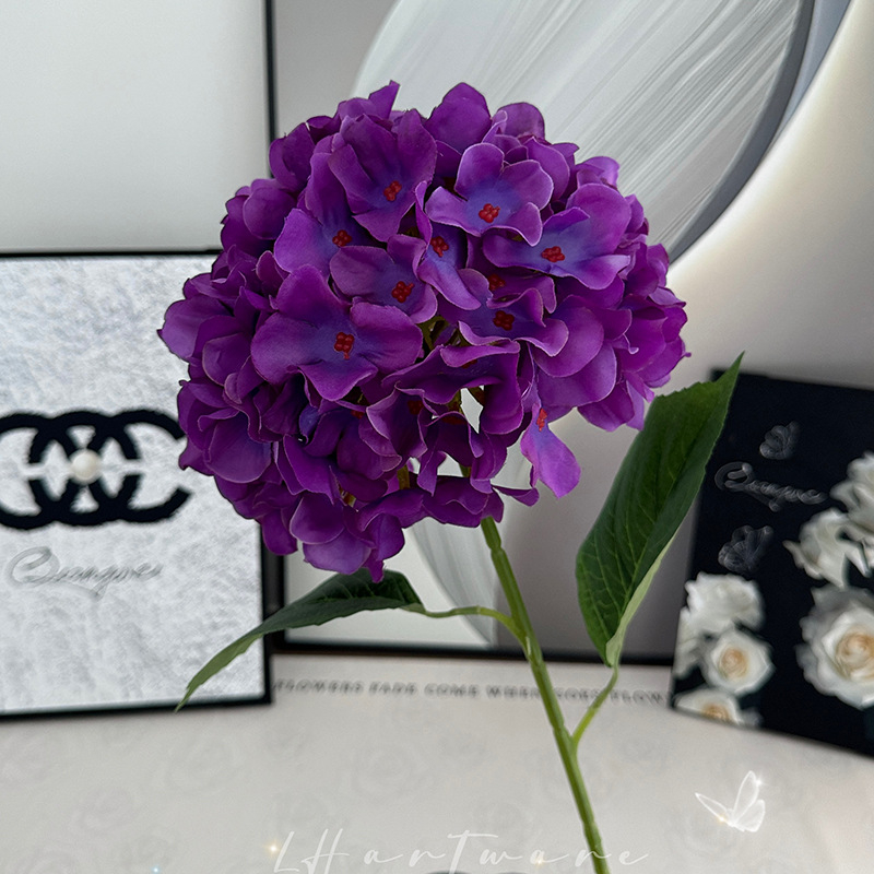 Hortenzija umjetni cvijet, set od 116 komada, PU i svila, stiliziranje i 3D ispis, Brand Tianjin Lihang