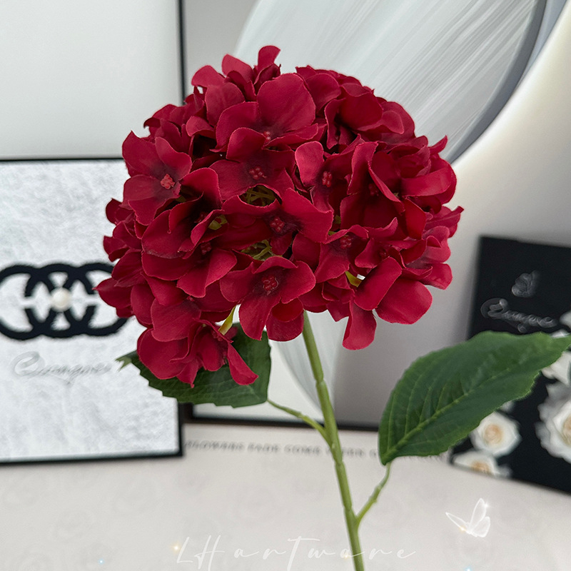 Hortenzija umjetni cvijet, set od 116 komada, PU i svila, stiliziranje i 3D ispis, Brand Tianjin Lihang