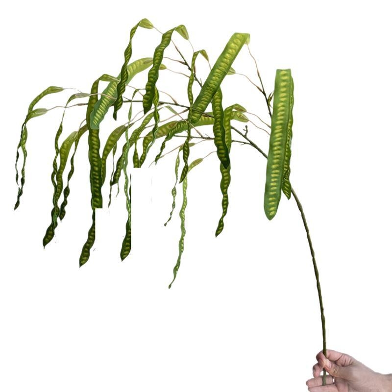 Műanyag és selyem virágokkal készült bab- és lencséshüvelyek díszítése, 3D-nyomtatott rekvizitok esküvőkhöz, kültéri felvételekhez és otthoni dekorációhoz