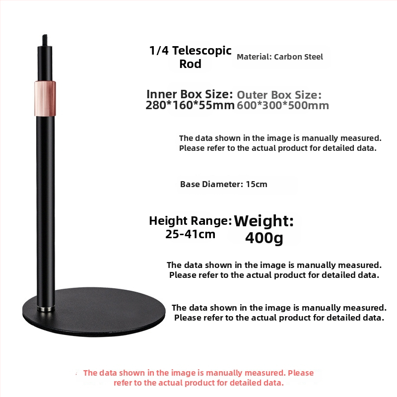 Suport de birou pentru telefon și tabletă, telescopic, metal integral, anti vibrații, pentru transmisiuni în direct și înregistrări video