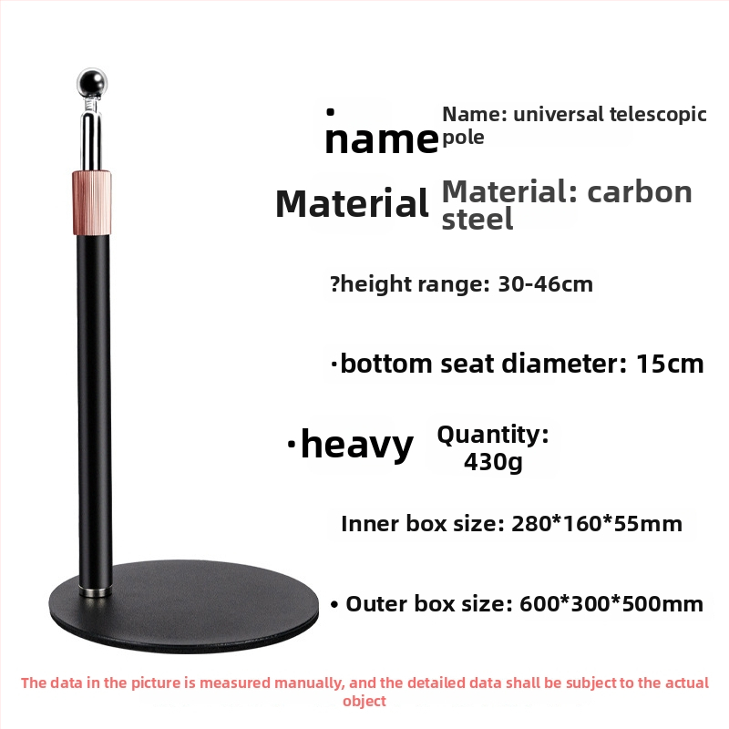 Suport de birou pentru telefon și tabletă, telescopic, metal integral, anti vibrații, pentru transmisiuni în direct și înregistrări video