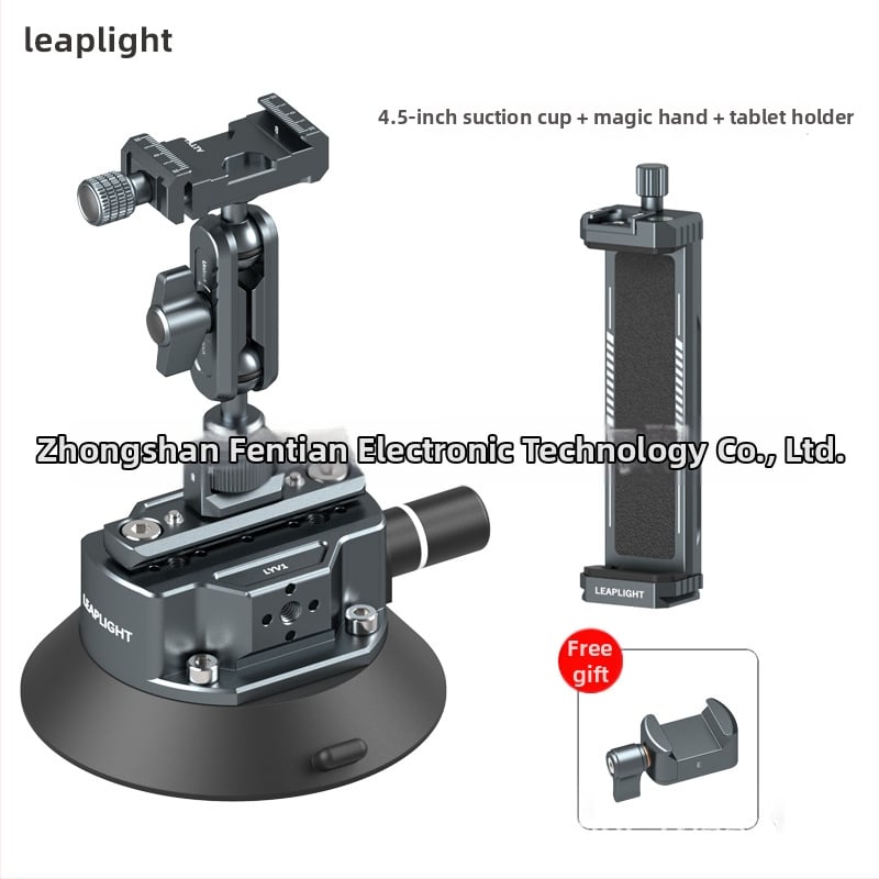 Autóba szerelhető kamera tartó vákuumos szívófejjel és hajlékony varázs-karral belső felvételekhez és élő közvetítéshez