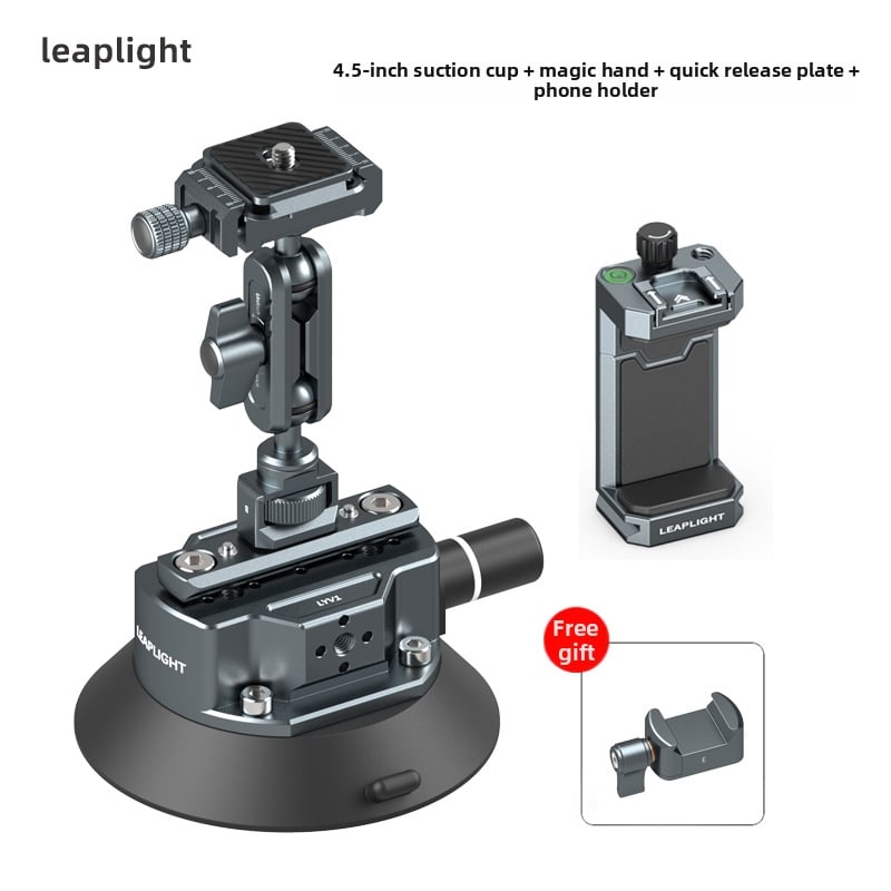 Autóba szerelhető kamera tartó vákuumos szívófejjel és hajlékony varázs-karral belső felvételekhez és élő közvetítéshez