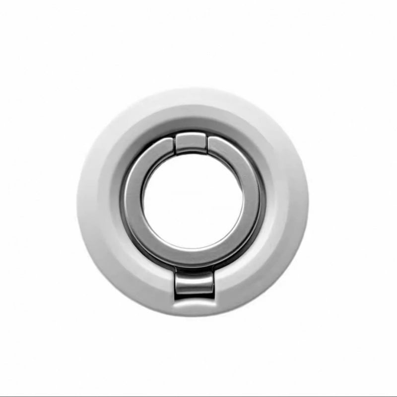 Suport magnetic MagSafe cu inel dublu, față simplă — Ewr, model universal, aliaj de aluminiu, stil creativ, personalizare disponibilă