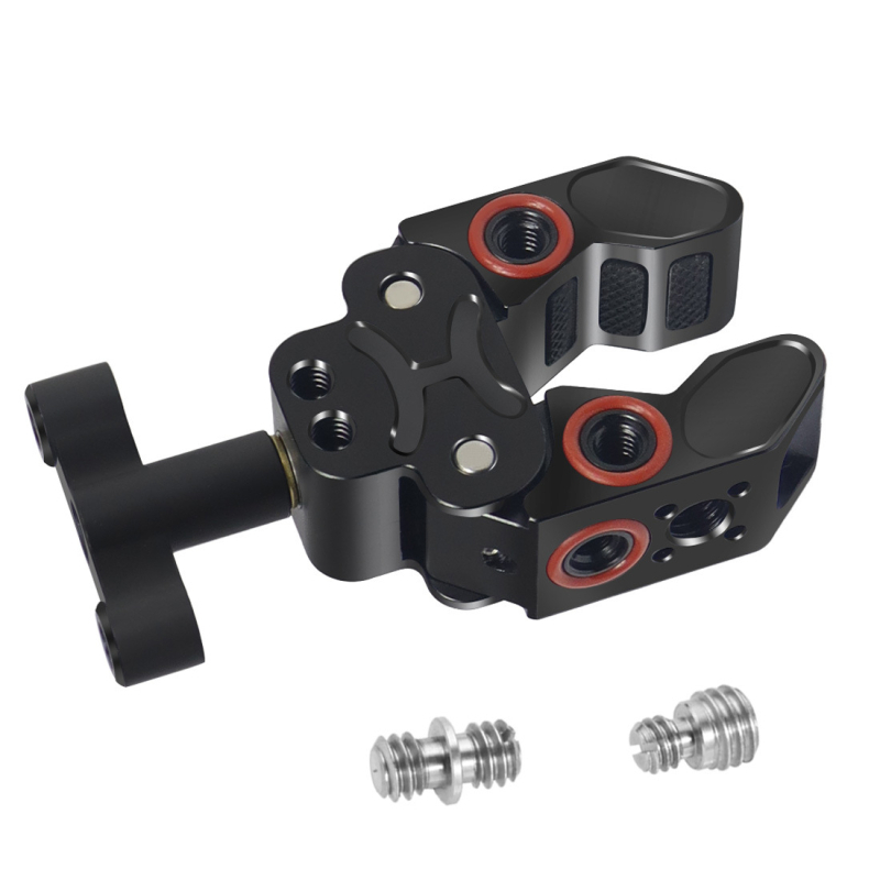 Kamera varázskar nehéz C-típusú fogóval, alumíniumötvözet, csőátmérő 15–40 mm, teherbírás 20 kg, tömeg 200 g