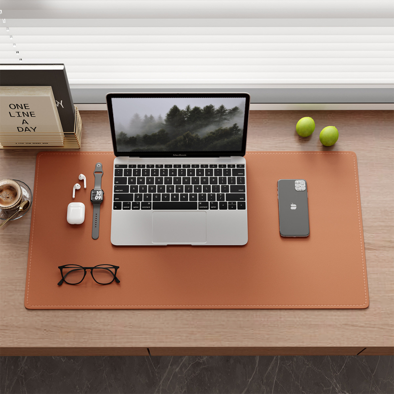 Velika kožna podloga za miš s šavovima, vodootporna, za laptop i ured, velika desk pad i gaming mat