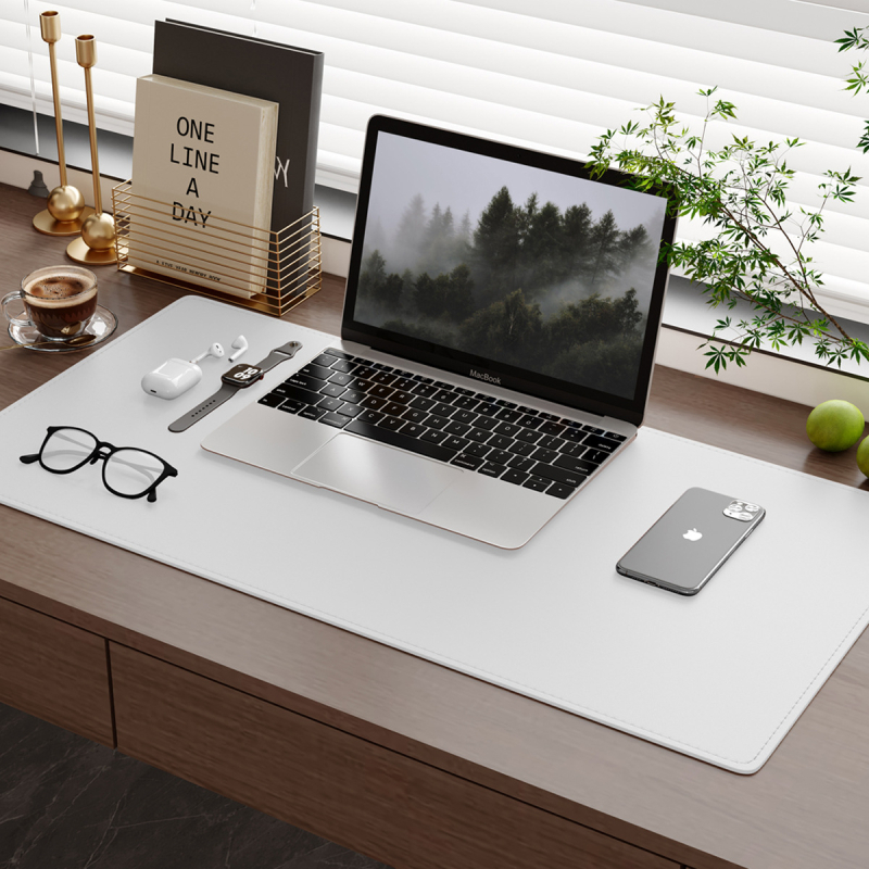 Velika kožna podloga za miš s šavovima, vodootporna, za laptop i ured, velika desk pad i gaming mat