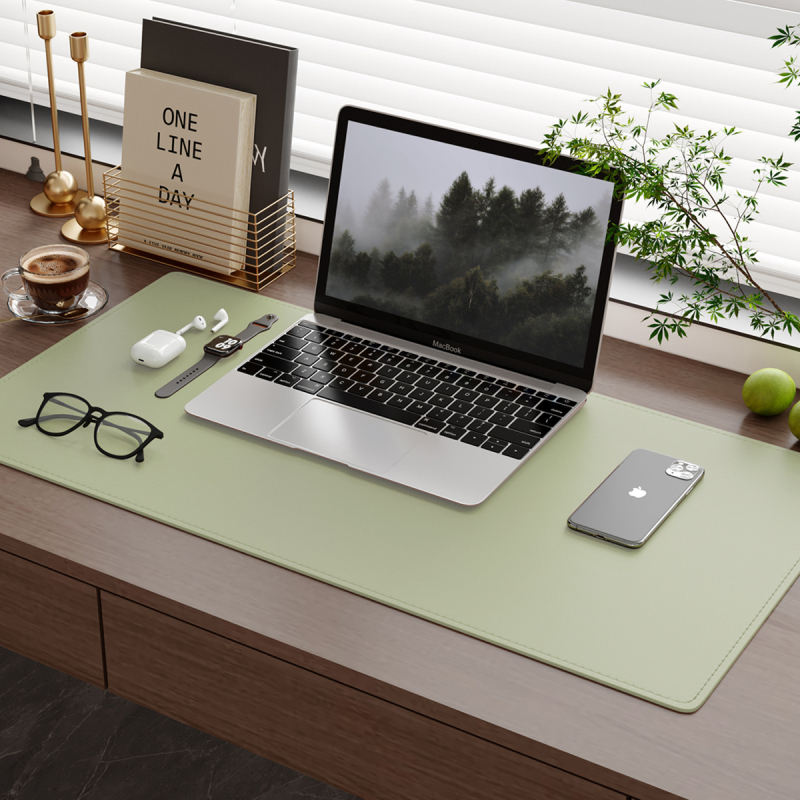 Velika kožna podloga za miš s šavovima, vodootporna, za laptop i ured, velika desk pad i gaming mat