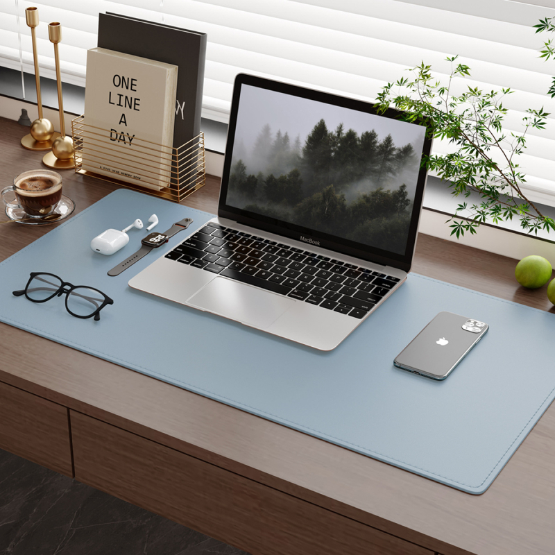 Velika kožna podloga za miš s šavovima, vodootporna, za laptop i ured, velika desk pad i gaming mat