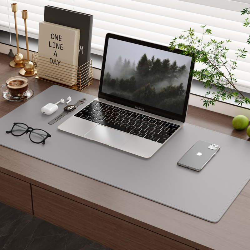 Velika kožna podloga za miš s šavovima, vodootporna, za laptop i ured, velika desk pad i gaming mat