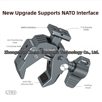 Fém többfunkciós csipesz C- és U-alakú kialakítással, rögzítő markolattal, univerzális tartó