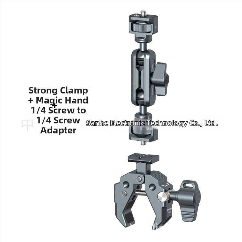 Fém többfunkciós csipesz C- és U-alakú kialakítással, rögzítő markolattal, univerzális tartó